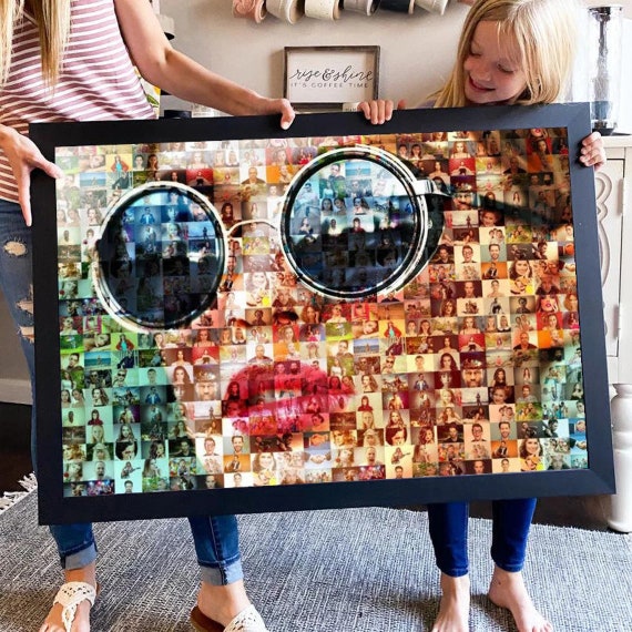 Custom Mosaic Collage Mosaic Photo Collage Personalized Etsy India