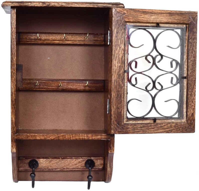 Wooden Almirah Key Holder Wall Hanging Decorative Key Box/key Etsy