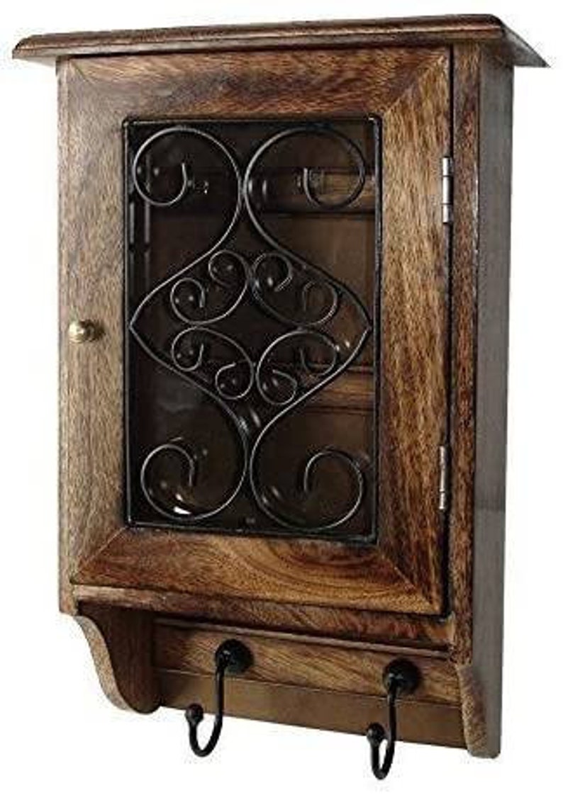 Wooden Almirah Key Holder Wall Hanging Decorative Key Box/key Etsy