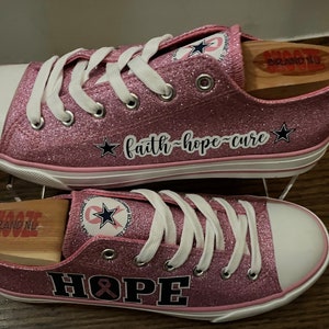 Pink Custom Branded Glitter Sneakers