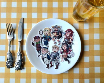 Delicious in Dungeon Holographic Stickers