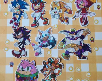 Sonische holografische stickers