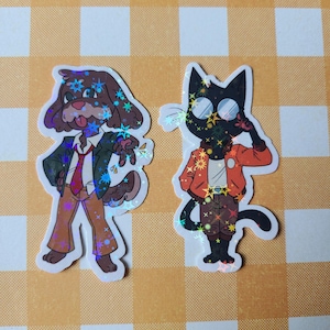 Disco Elysium Holographic Stickers