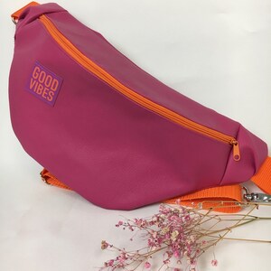 Bauchtasche, pink-orange