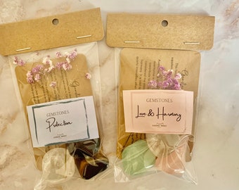 Crystals with meaning / Sweet gift idea - Biodegradable packaging