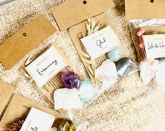 Crystals with meaning / Sweet gift idea - Biodegradable packaging