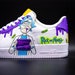Custom Sneakers, Custom Shoes, Cute Hand Painted Shoes,Rick and Morty hand painted shoes,Rick and Morty shoes,Unique Hand Painted Sneakers 