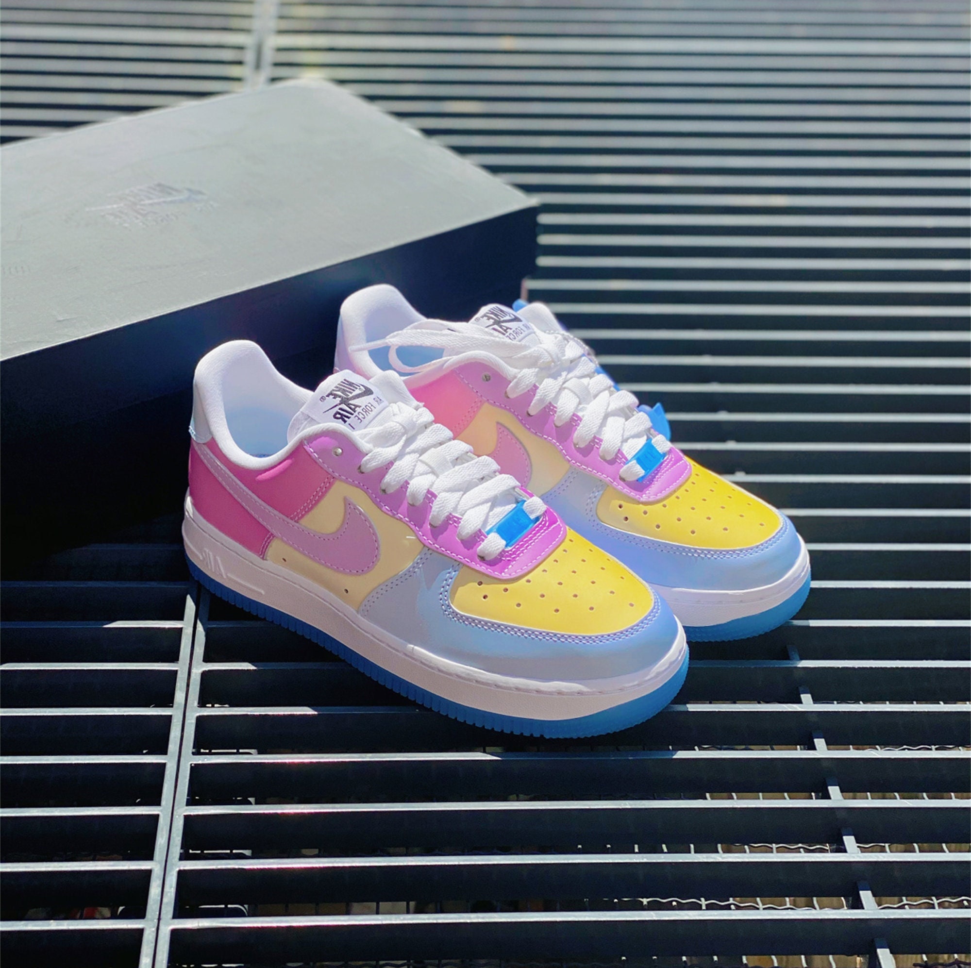 Excesivo Manga Línea de metal Nike air force 1 color change - Etsy España