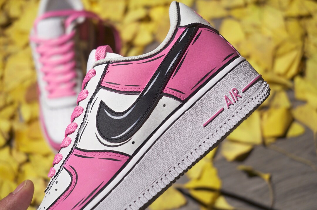 Custom Air Force 1,pink Air Force 1,custom Sneakers,you Can Customise