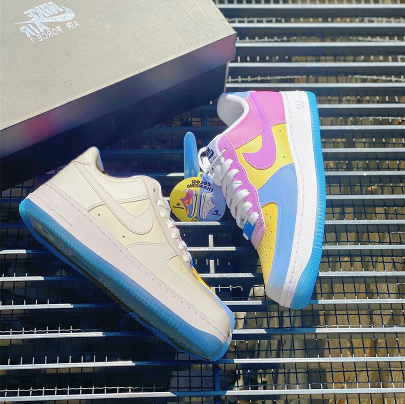 Color Changing Air Force 1 UV Sneakersgift for Her Etsy