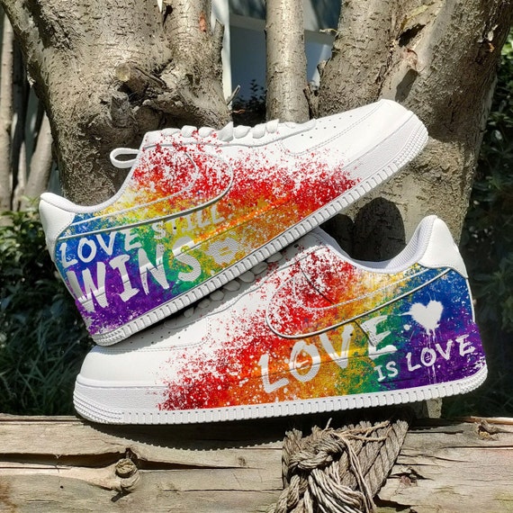 Sneakers personalizzate AF1 personalizzato scarpe LGBT - Etsy Italia