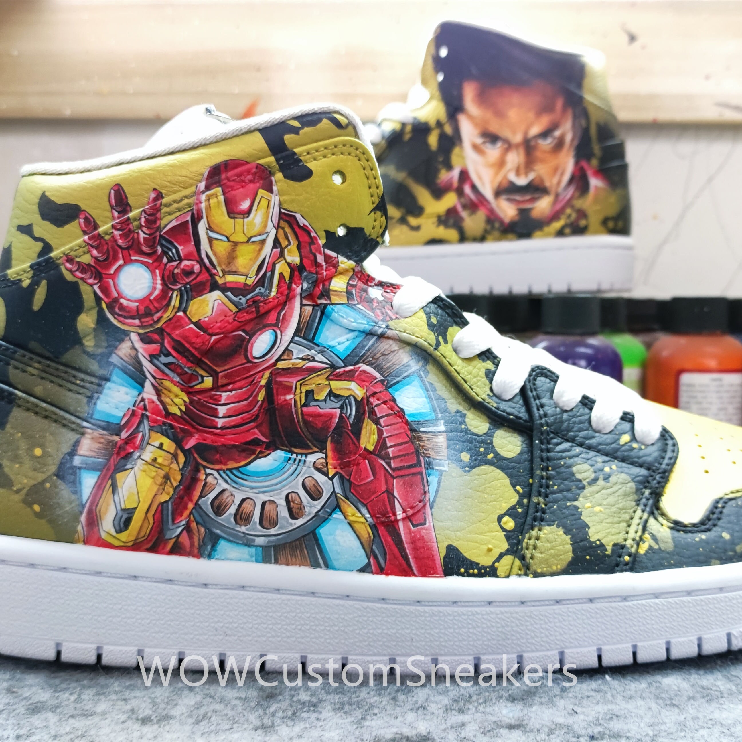 Iron Man Shoes - Etsy