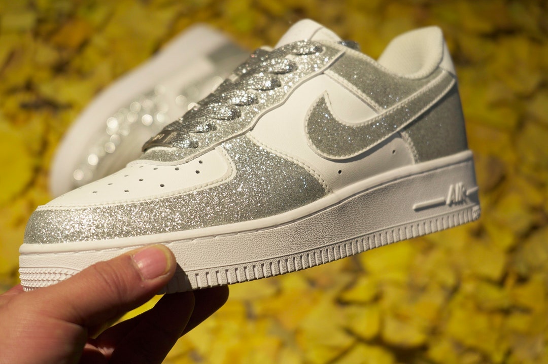 Custom Sneakers,custom Air Force 1,sparkle Sneakers,bling Air Force 1