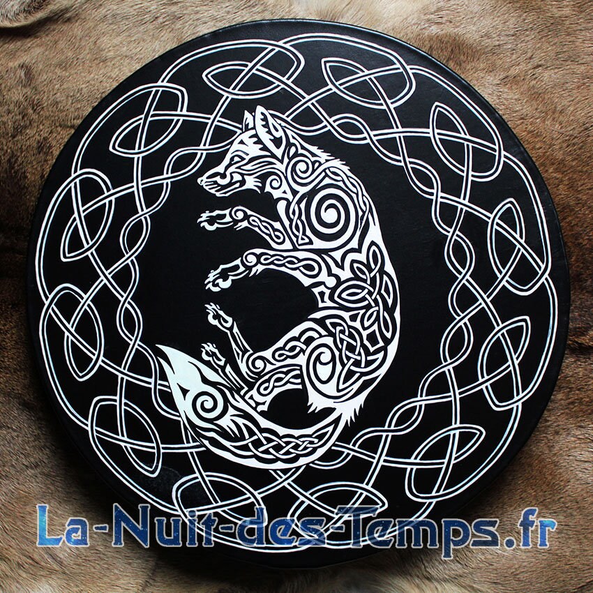 Tambour Chamanique Renard Esprit Du Jour