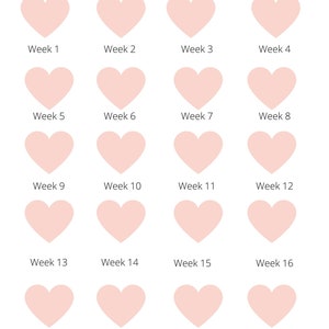 Weight Loss Tracker Printable - Pink