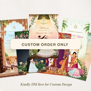 Personalized Digital Invitation Bespoke Invites and Welcome Boards