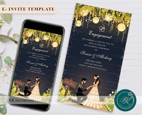 Ring Ceremony Invitations Ring Ceremony Invitation E Card | Modern