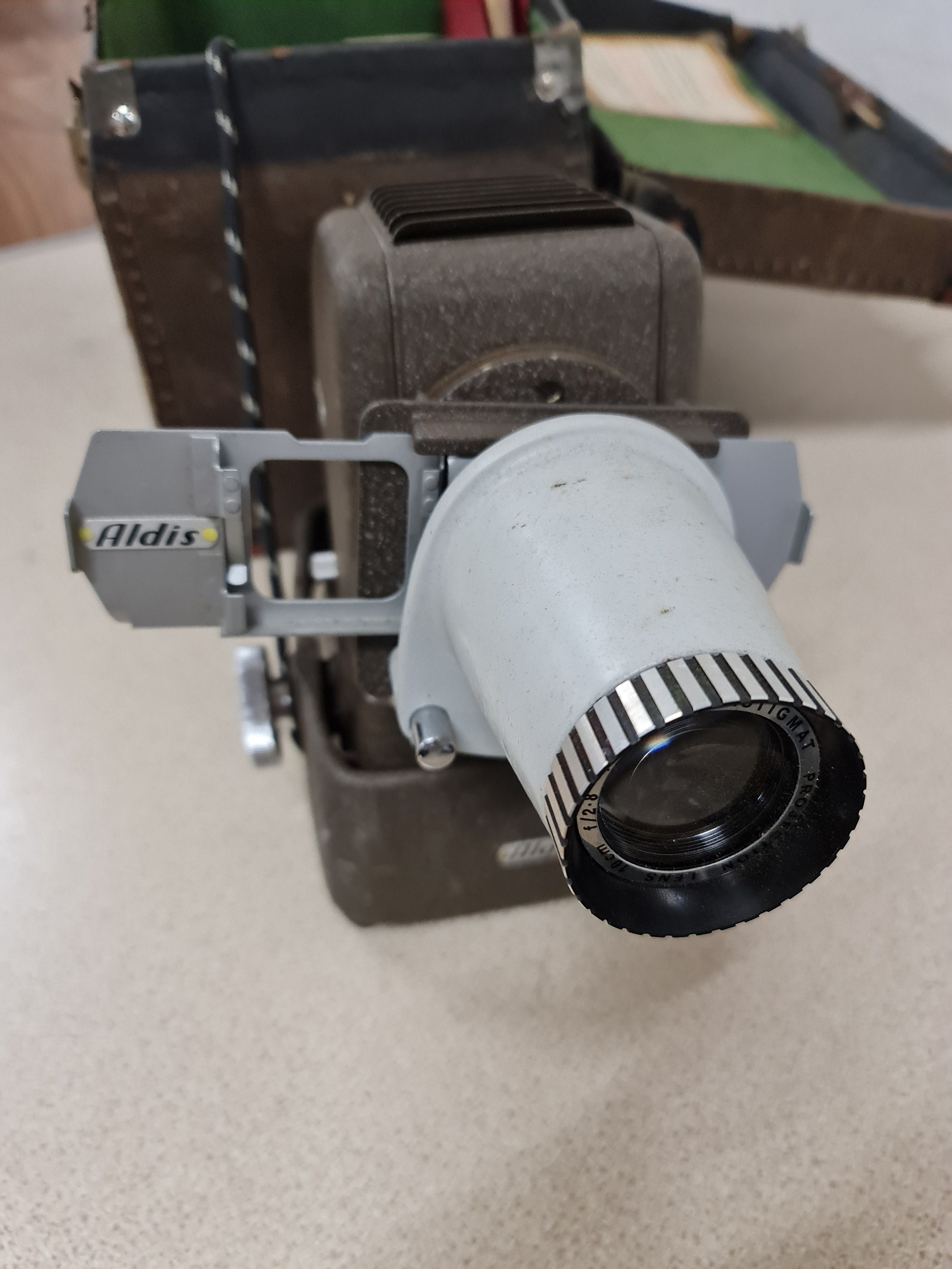 Aldis Slide Projector Vintage With Large Box of Slides. Etsy