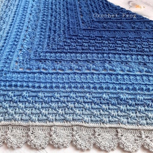 BRENDA crochet shawl - PDF Pattern (charts/diagram)