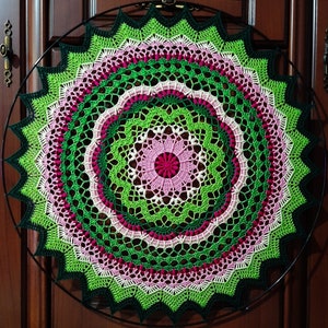 ORCHID crochet mandala - pdf pattern (only charts/diagram)