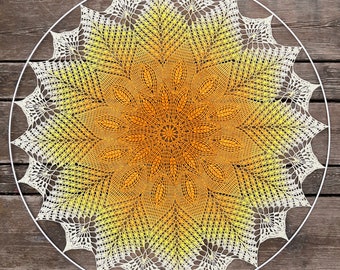 FIELDS OF GRAIN crochet mandala - pdf pattern (only charts/diagram)