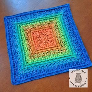Cuadrado de crochet HYACINTA - Patrón PDF (tablas/diagrama)