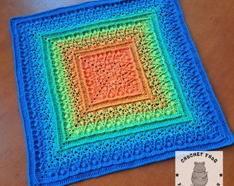 HYACINTA crochet square - PDF pattern (charts/diagram)