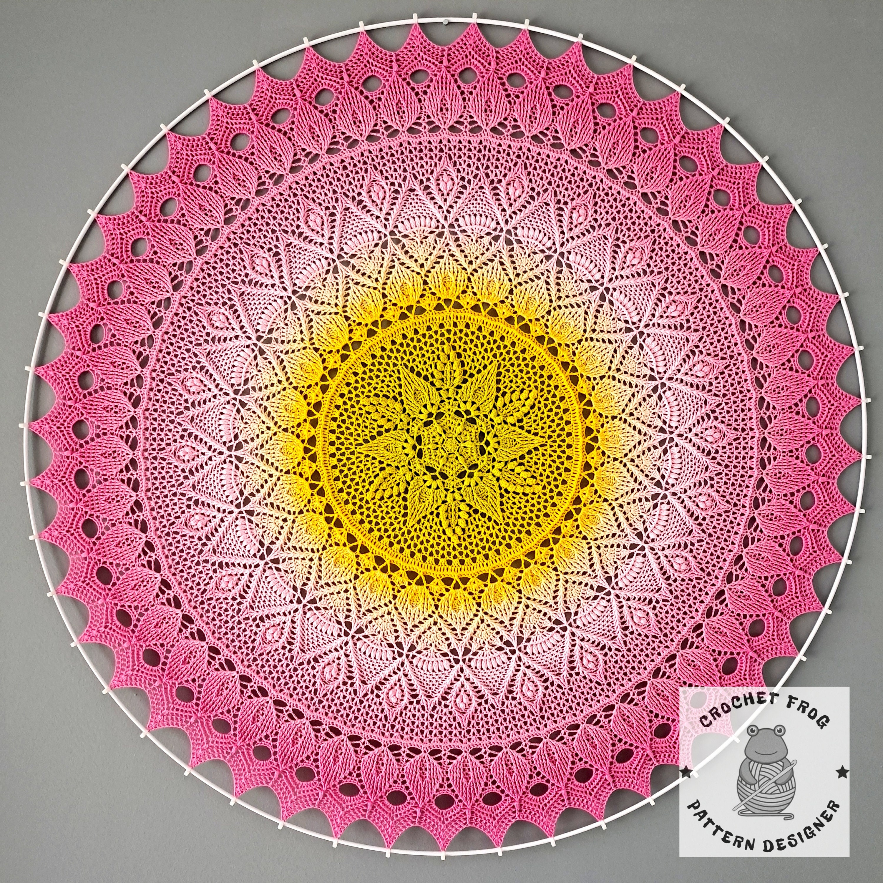 FIRUZE crochet mandala - pdf pattern (only charts/diagram)