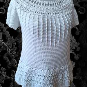 MAMMA MIA crochet blouse pdf pattern (only charts/diagram)