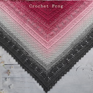 Châle au crochet FELICJA - Patron PDF (graphiques/schéma)