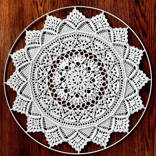 GLORIA crochet mandala - video tutorial and charts/diagram