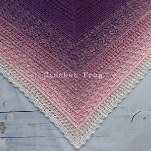 MILAGROS crochet shawl - PDF Pattern (charts/diagram)