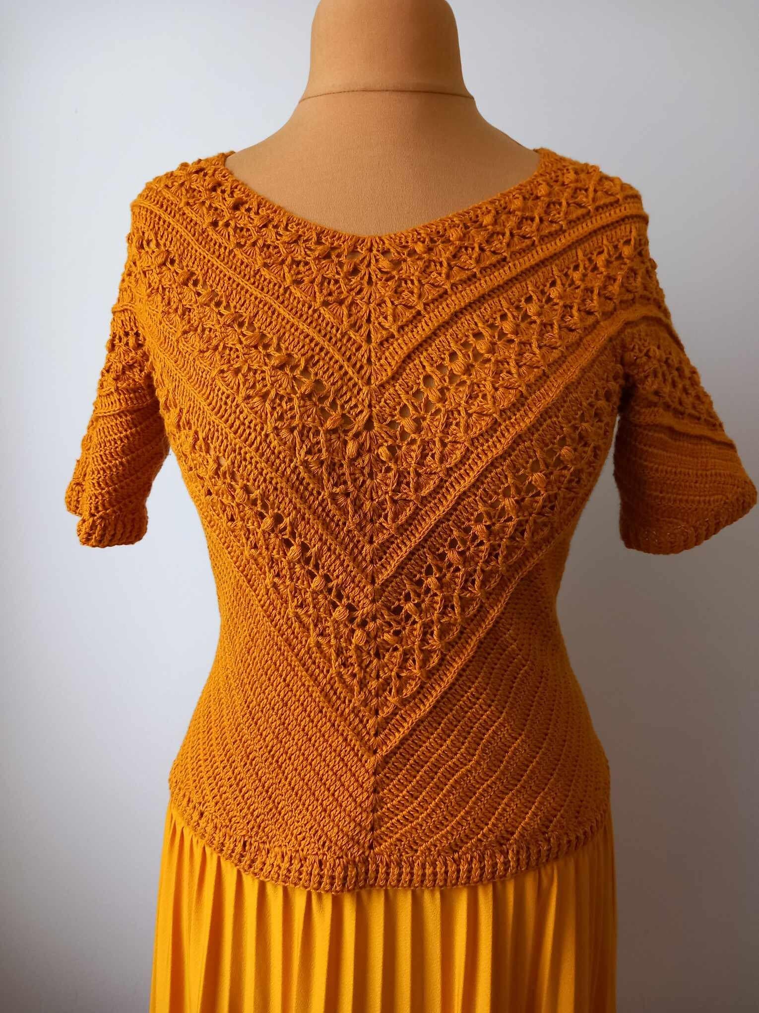 40 Crochet Blouse Patterns with Lace, Wraps, and Granny Squares 35 Little CHI crochet blouse