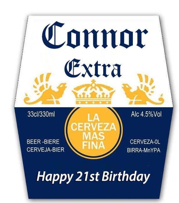 4 Corona Bottle Labels Party Favour Personalised Label | Etsy UK