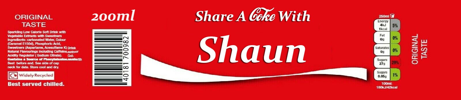 Coca Cola Labels x 4 - Any Name - Personalised Bottle Label Cola - 200ml Bottles 8oz - Party favour - birthday - xmas label gift