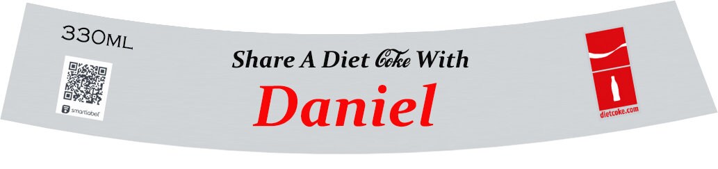 4 x Personalised Diet Coke Glass Bottle Labels 330ml Glass - Party favour - xmas - birthday - Coca cola labels - Wedding - 2022 Christmas