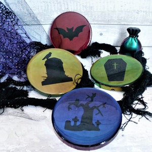 Colourshifting chameleon halloween coaster set of 4