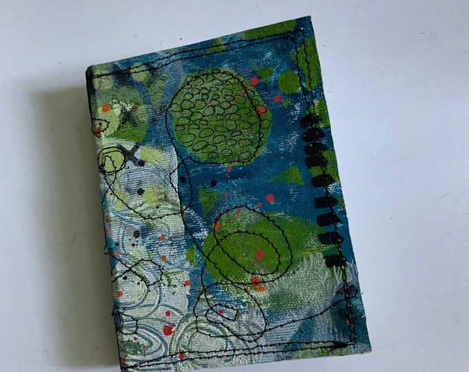Hand Painted Canvas Covered Journal Etsy