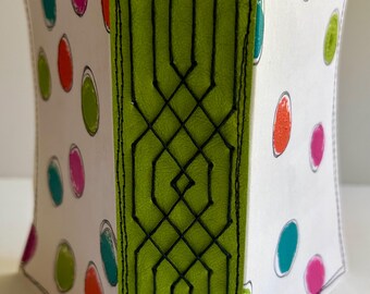 Handpainted/handmade kraftex journal