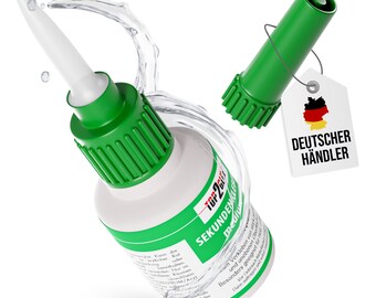 139,81 EUR/kg Top2Glue Sekundenkleber 50g medium Großflasche Industriequalität für Handwerk Hobby Modellbau