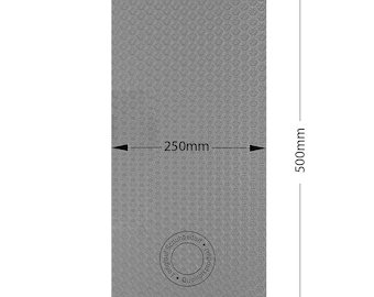 Zool rubberplaat ster 4 mm rechthoek 250 mm x 500 mm