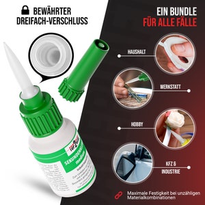 129,80 EUR/kg Superglue Top2Glue 1 x liquide fin 1 x moyen 1 x gel image 5