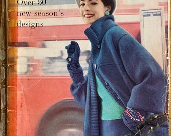 VOGUE KNITTING BOOK No. 45 - Vintage 1950's knitting patterns & Advertisements