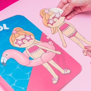 My Crochet Paper Doll &quot;POOL DAY&quot;