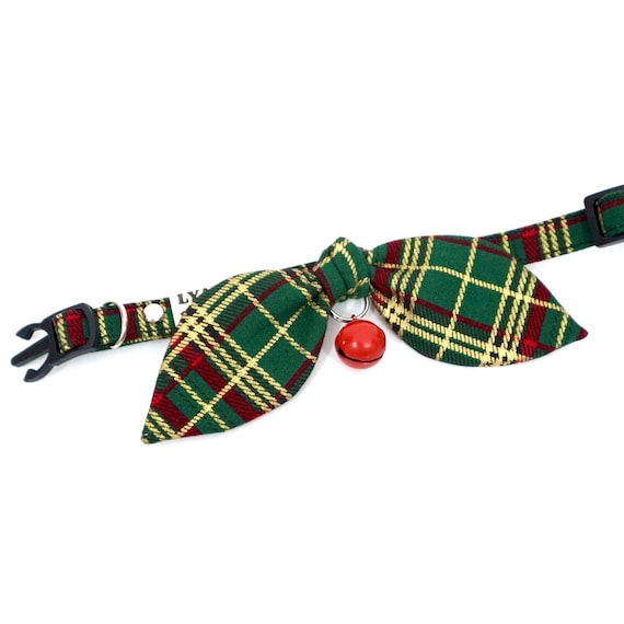 Xmas Cat Collar, Bunny Ear bow collar, Christmas cat collar, Styled collar, Unique cat collar, Cat gifts, Gift for cat lovers