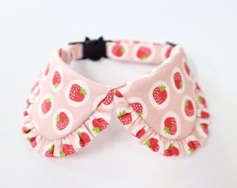 Katzenhalsband, Strawberry Katzenhalsband, Strawberry Katzenhalsband, Sicherheitshalsband mit Glocke, Sicherheitshalsband mit Glocke, Katzengeschenke, Geschenk für Katze