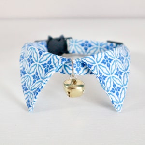 Cat Collar, Shirt cat collar, Blue cat collar, Styled cat collar, Unique cat collar, Safety collar with bell, Cat gifts, Gift for cat lovers