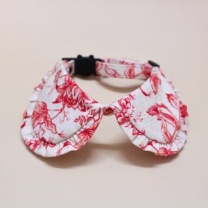 Cat Collar, Shirt cat collar, Floral cat collar, Rose Roses cat collar, Styled cat collar, Cat gifts, Gift for cat lovers