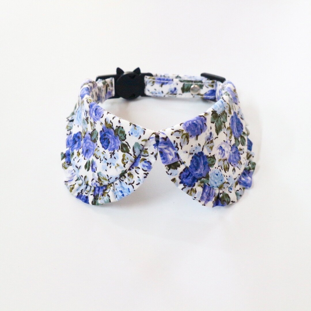 Cat Collar, Shirt Cat Collar, Floral Cat Collar, Tiny Flowers