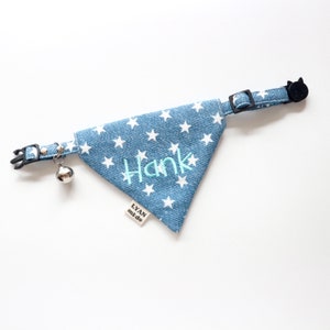 Embroidered Pet Bandanas: Personalized Accessories with Your Pet's Name | Handcrafted Comfort for Dogs and Cats